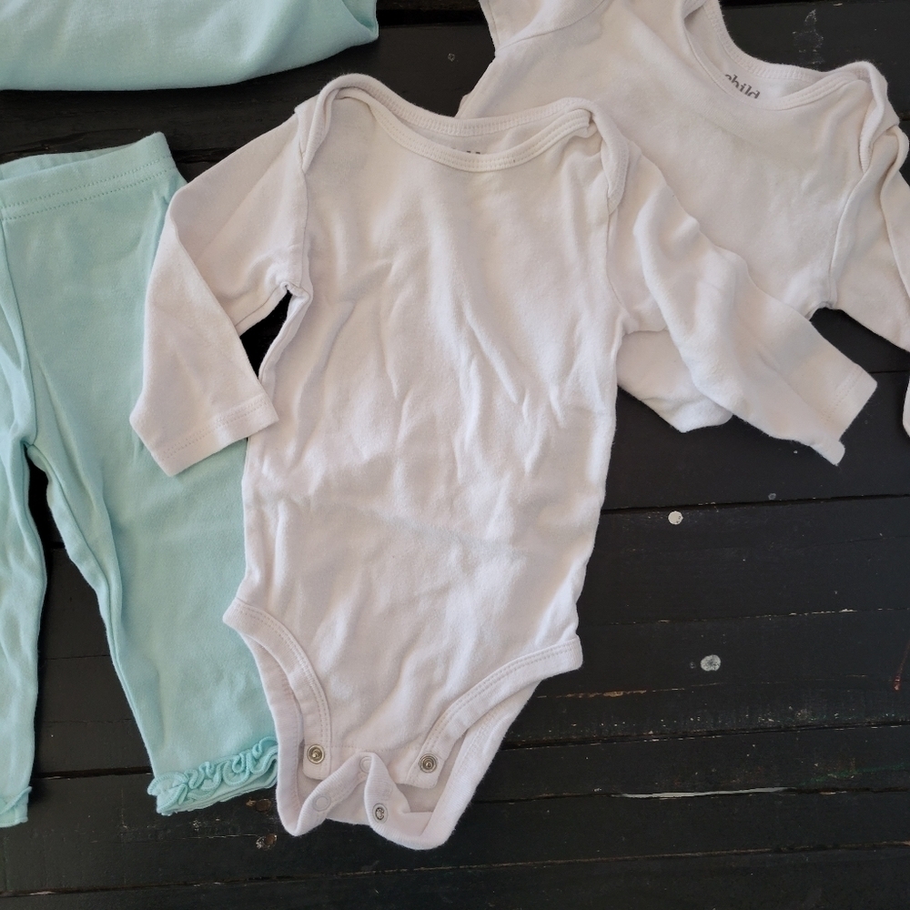 Child of Mine by Carter's 3-6 Months Baby Girl Mix n Match Outfit Blue Black - Picture 6 of 6